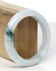 Baikalla Natural Blue-Green Jadeite Jade Bangle Bracelet (56.64mm) 