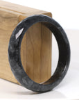 Baikalla "Half Round" WuJi Jadeite Jade Bangle Bracelet (56.69 mm) 