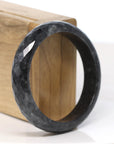 Baikalla "Half Round" WuJi Jadeite Jade Bangle Bracelet (56.69 mm) 