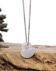 Baikalla Lavender Jadeite Jade Lock Necklace Pendant