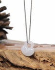Baikalla Lavender Jadeite Jade Lock Necklace Pendant