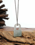 Baikalla Lavender Jadeite Jade Lock Necklace Pendant