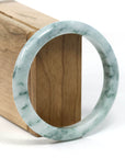 Baikalla Jewelry Jadeite Jade Bangle Bracelet Burmese Blue-Green Jade Jadeite Bangle Bracelet (59.65 mm) T244