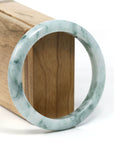 Baikalla Jewelry Jadeite Jade Bangle Bracelet Burmese Blue-Green Jade Jadeite Bangle Bracelet (59.65 mm) T244
