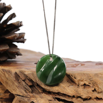 Baikalla Jewelry Jade Pendant Necklace Pendant Only Sterling Silver Nephrite Green Water Pendant Necklace