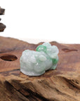 Baikalla Jewelry genuine jadeite carving Genuine Burmese Ice Green Jadeite Jade PiXiu Pendant Necklace