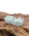 Baikalla Jewelry genuine jadeite carving Genuine Burmese Ice Green Jadeite Jade PiXiu Pendant Necklace