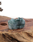 Baikalla Jewelry genuine jadeite carving Genuine Burmese Ice Blue-Green Jadeite Jade PiXiu Pendant Necklace