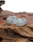 Baikalla Jewelry genuine jadeite carving Genuine Burmese Ice Blue-Green Jadeite Jade PiXiu Pendant Necklace