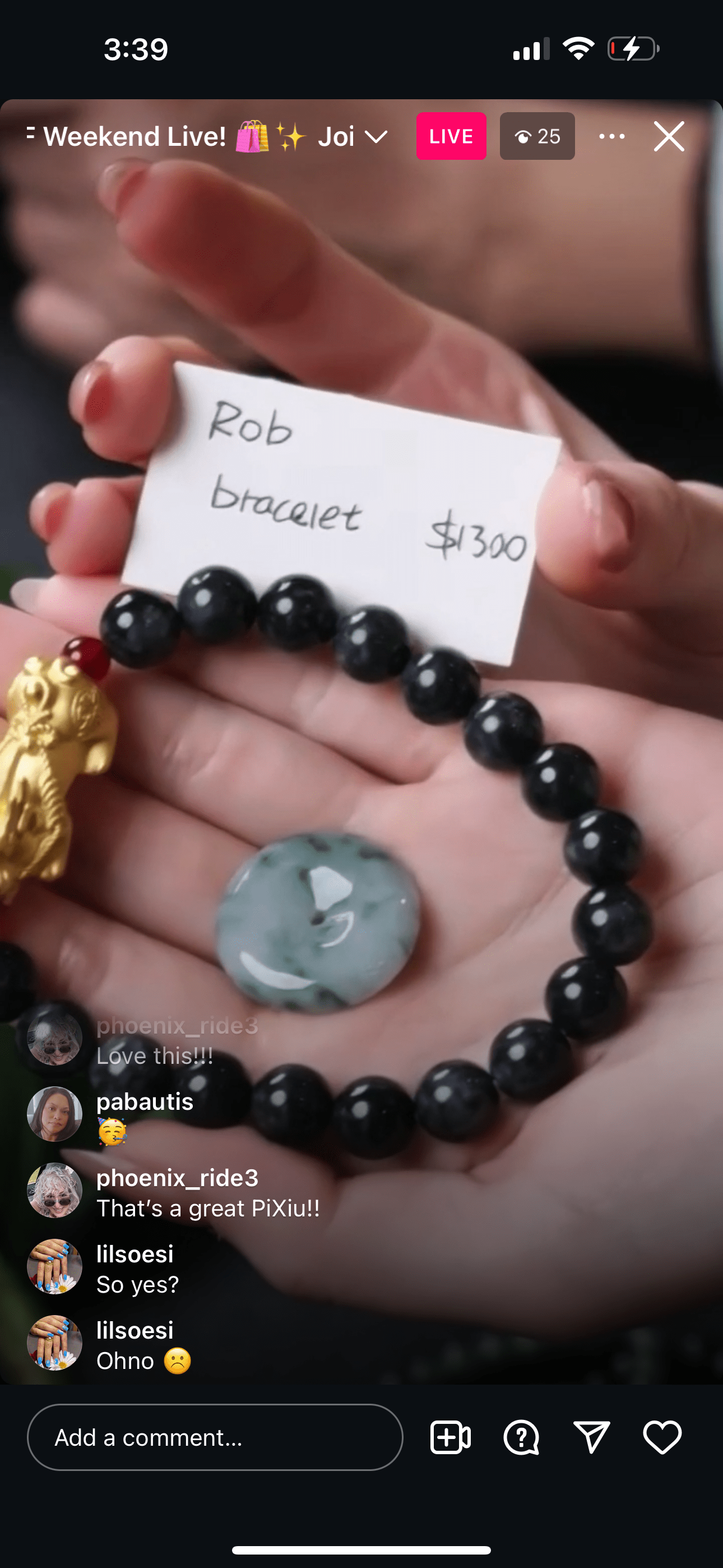 Baikalla IG Live "Natural Jadeite Jade 24k Gold PiXiu WuJi Bead Bracelet" (Live Pick) (11/30/24)