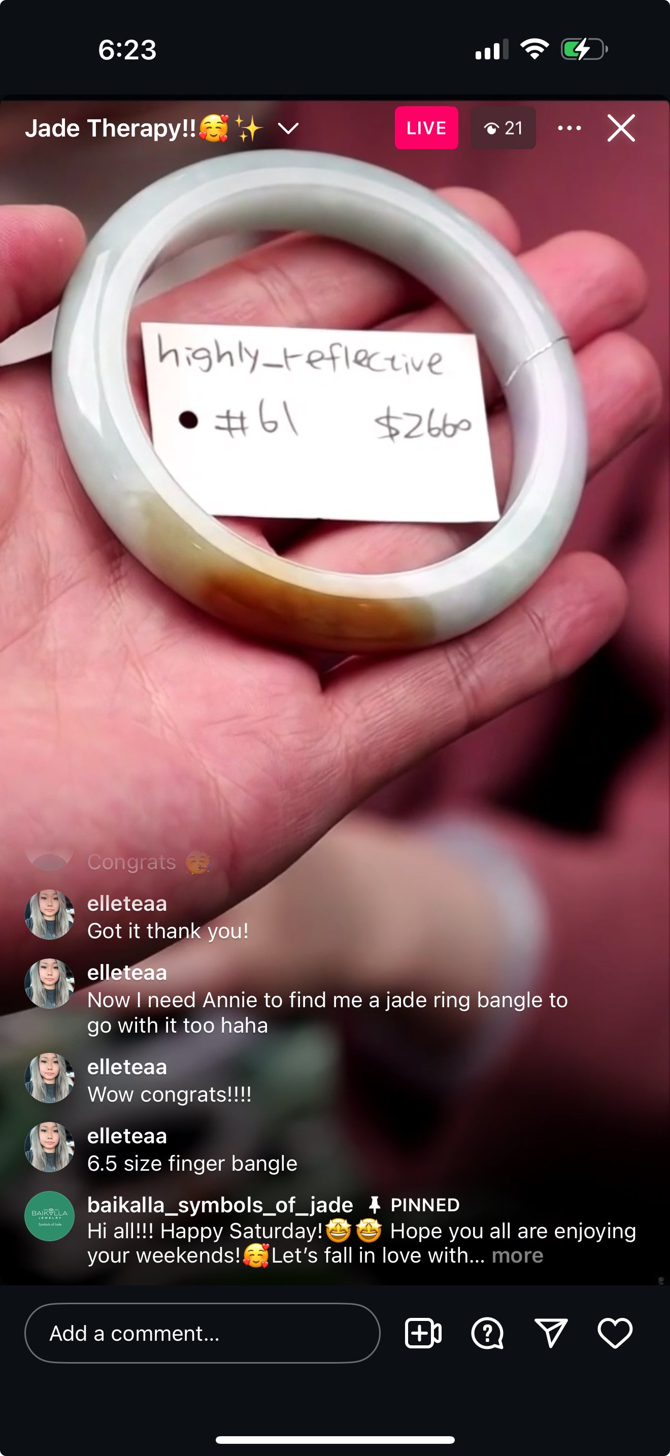 Live " Natural Brown Sugar Fu Lu Shou Jadeite Jade Bangle Bracelet" (Live Pick) (03/22/25)