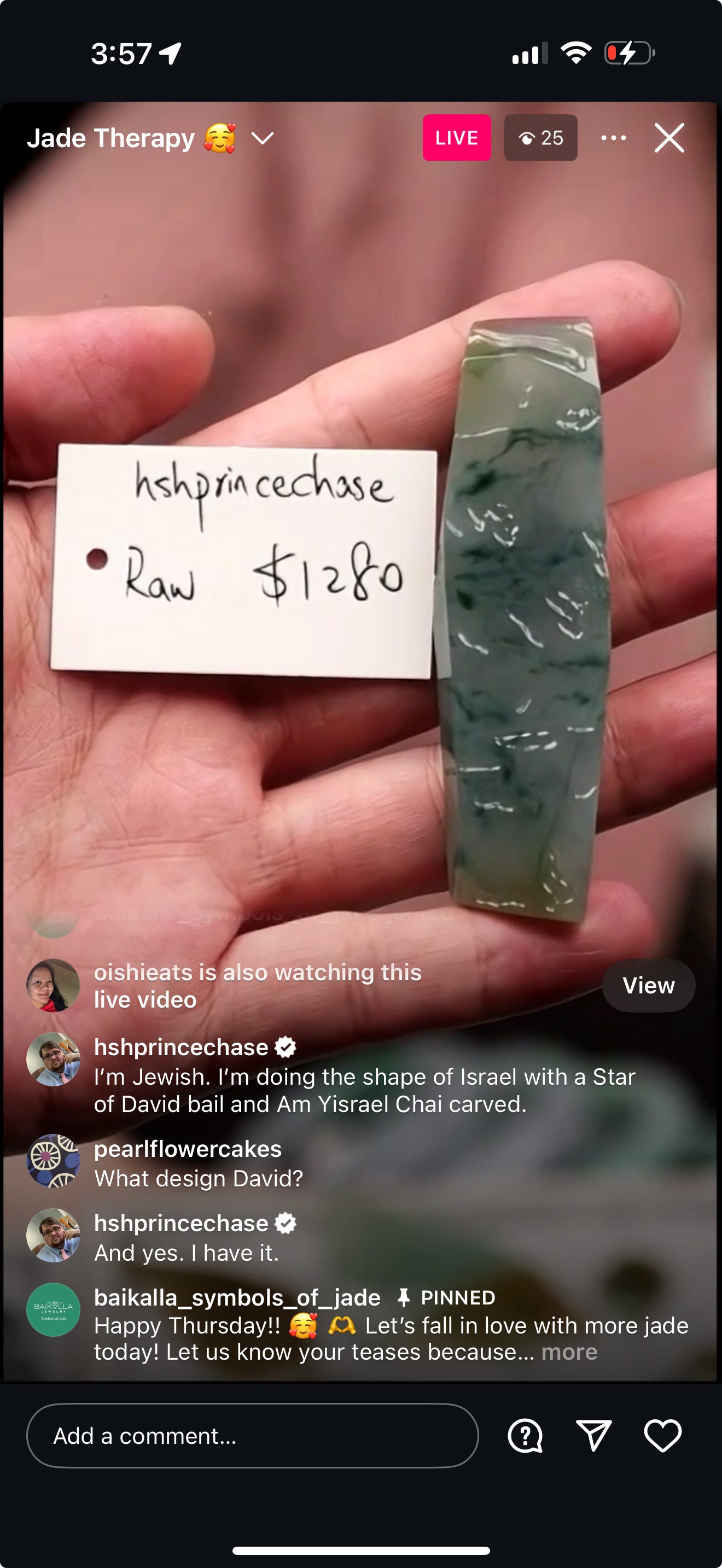 Live "Natural Icy Blue Flower Jadeite Jade Raw Stone [For Custom]" (06/05/25)