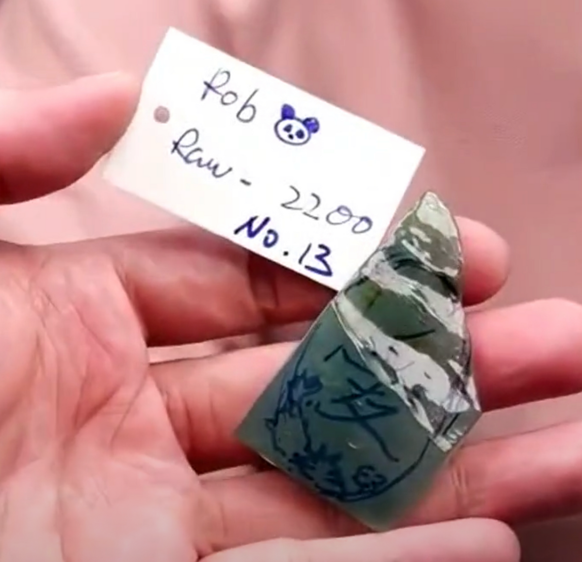 "Live" Natural Icy Blue Green Raw Jadeite Jade (09/24/26)