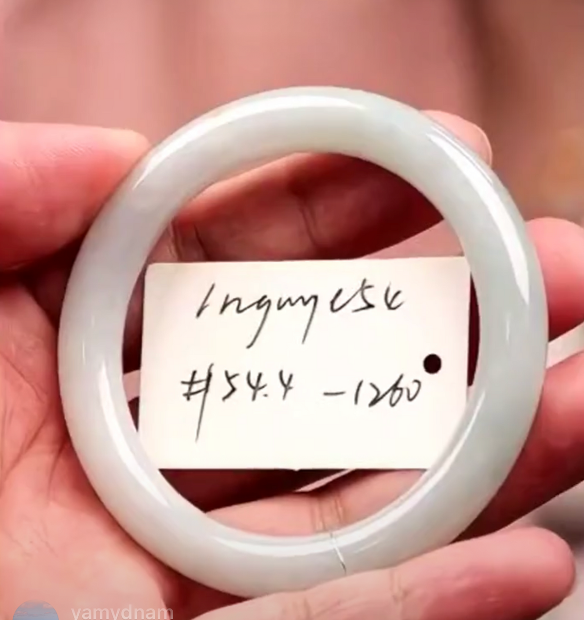 "Live" Natural Light Green W/ Sajin Jadeite Jade Bangle (09/30/26)