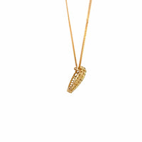 Baikalla Jewelry Gemstone Pendant Necklace 14k Yellow Gold Sapphire and Diamond Heart Pendant Necklace