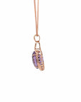Baikalla Jewelry Gemstone Pendant Necklace 14k Rose Gold Genuine Amethyst Pendant Necklace