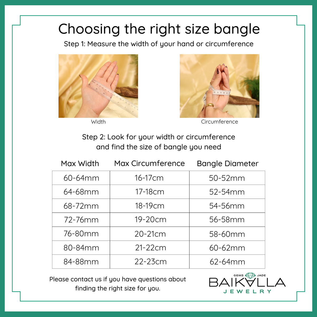 Choosing the right fit