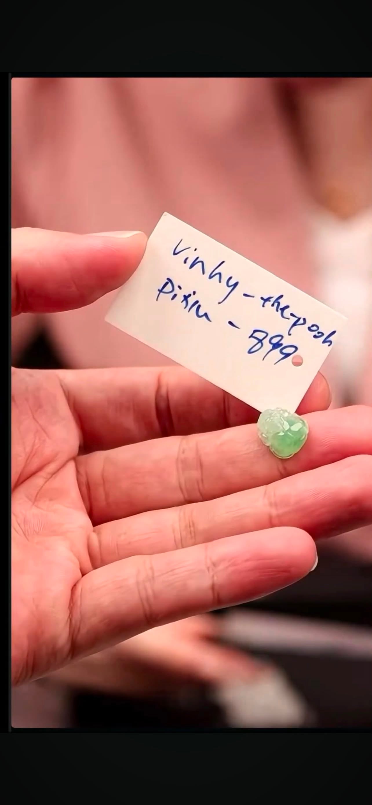 "Live" Natural Icy Apple Green Jadeite Jade Pixiu Pendant (07/30/26)