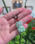 Baikalla Natural Apple-Green Jadeite Jade PiXiu "Fortune Beast" Pendant Necklace