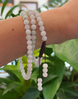 Natural Jadeite Jade 108 Round Lavender Beads Buddha Rosary ( 5.5 mm ) 2 in 1