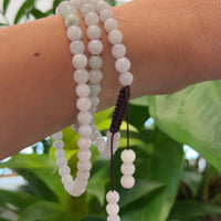 Natural Jadeite Jade 108 Round Lavender Beads Buddha Rosary ( 6 mm ) 2 in 1