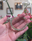 Baikalla Natural Icy Yellow-Green Jadeite Jade Round Bead Bracelet W/ 18ky Gold Clasp (6.5mm)