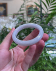 Baikalla Light Lavender Jadeite Jade Oval Bangle (57.2mm) 