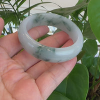 Burmese High Ice Blue-green Jade Jadeite Bangle Bracelet (53.37mm) ( Collectibles )T070