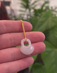 Baikalla Lavender Jadeite Jade Lock Necklace Pendant