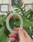 Baikalla Natural  Jadeite Jade Bangle Bracelet (55.3 mm) 