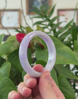 Baikalla Lavender Jadeite Jade Bangle Bracelet (50.9 mm) 