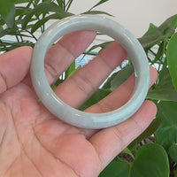 Natural Burmese Jadeite Jade Bangle Bracelet (61.98mm)#T085