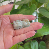 Baikalla™ Pi Xiu Genuine Burmese Translucent Jadeite Jade PiXiu Pendant Necklace (FengShui Lucky)