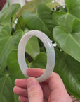 Baikalla Natural Green Jadeite Jade Bangle Bracelet (60.4 mm) 
