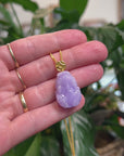 Baikalla Natural Vixen Lavender Jadeite Jade "PiXiu" Pendant W/ 18ky Gold Bail