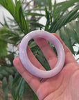 Baikalla Lavender Jadeite Jade Bangle Bracelet (58mm) 