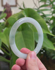Natural Burmese Ice Jadeite Jade Bangle Bracelet (53.70mm) 