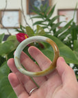 Baikalla Natural Jadeite Jade Bangle Bracelet (58.3 mm) 