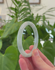 Baikalla Natural Jadeite Jade Bangle Bracelet (56.2 mm) 