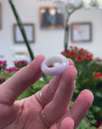 Baikalla Natural Light Lavender Jadeite Jade Traditional Ring 
