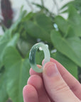 Natural Burmese Green Jadeite Jade Band Ring