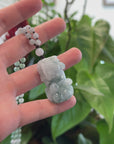 Baikalla™ Pi Xiu Genuine Burmese Blue Green Jadeite Jade PiXiu Pendant Necklace (FengShui Lucky)