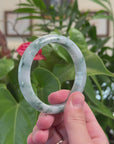 Baikalla Classic Real Blue-green Jade Jadeite Bangle Bracelet ( 57.1mm )