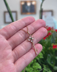 Baikalla Natural Icy Jadeite Jade "Good Luck Key" Pendant W/ 18kr Gold Bail & Imperial Green Jade