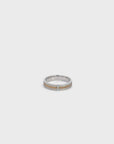 Baikalla™ 18k Two Tone Diamond Mens Wedding Band