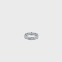 Baikalla 14k White Gold 5 Channel Set Men's Wedding Diamond Band Ring