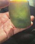Custom Natural Yellow Jadeite Jade Dragon Carving With 18k Gold Bail (to be added)