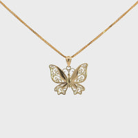 Baikalla 14k Yellow Gold Dragonfly Pendant Necklace
