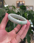 Baikalla Natural Green Jadeite Jade Bangle Bracelet (56.6 mm) 