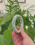 Baikalla Natural Blue-Green Jadeite Jade Bangle Bracelet (59.9 mm) 